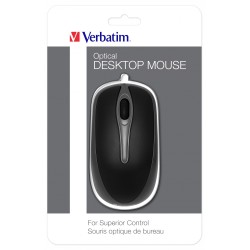 Buy Verbatim Optical Desktop Wired Mouse - Black in Cyprus, Nicosia, Limassol, Larnaka, Pafos