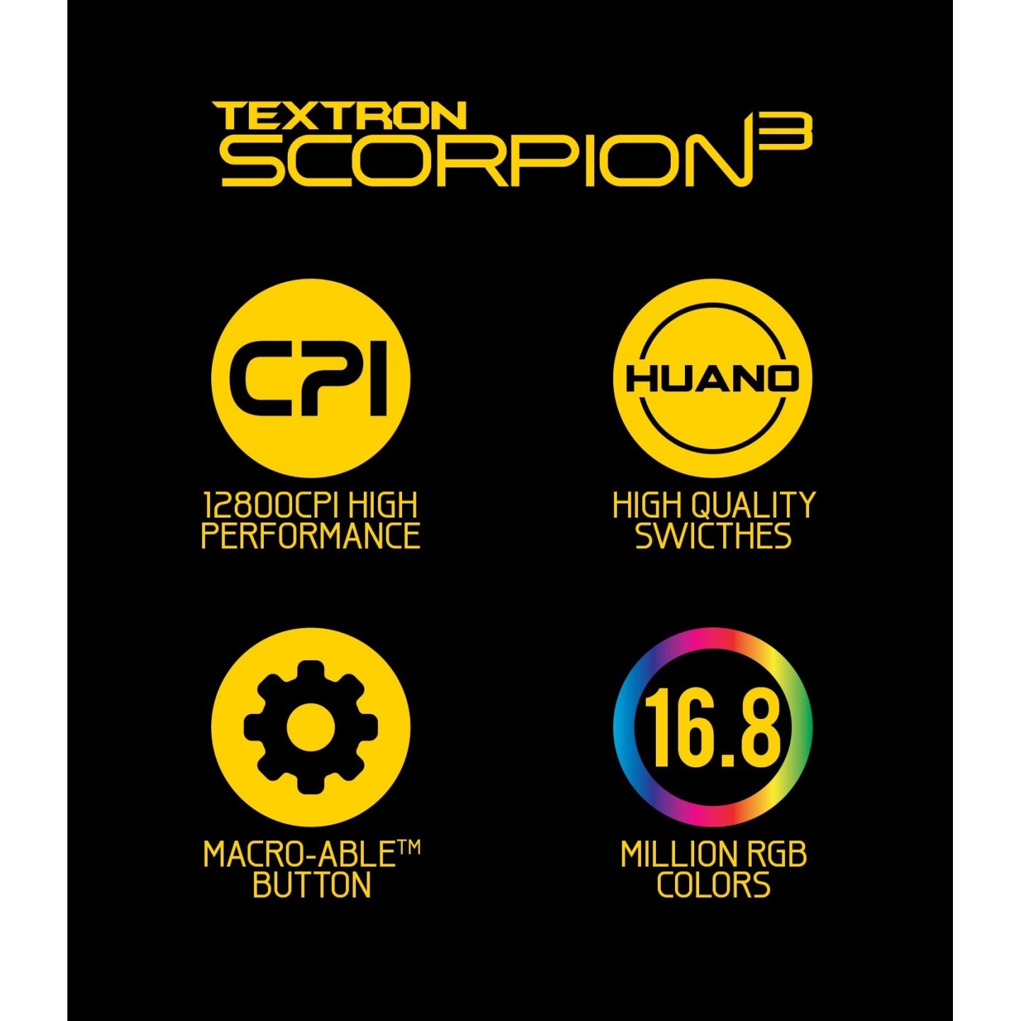 Armaggeddon Scorpion 3 Pro-Gaming Mouse - 4800 CPI - Free Mousepad (Boxed) — Buy in Cyprus with Fast Delivery