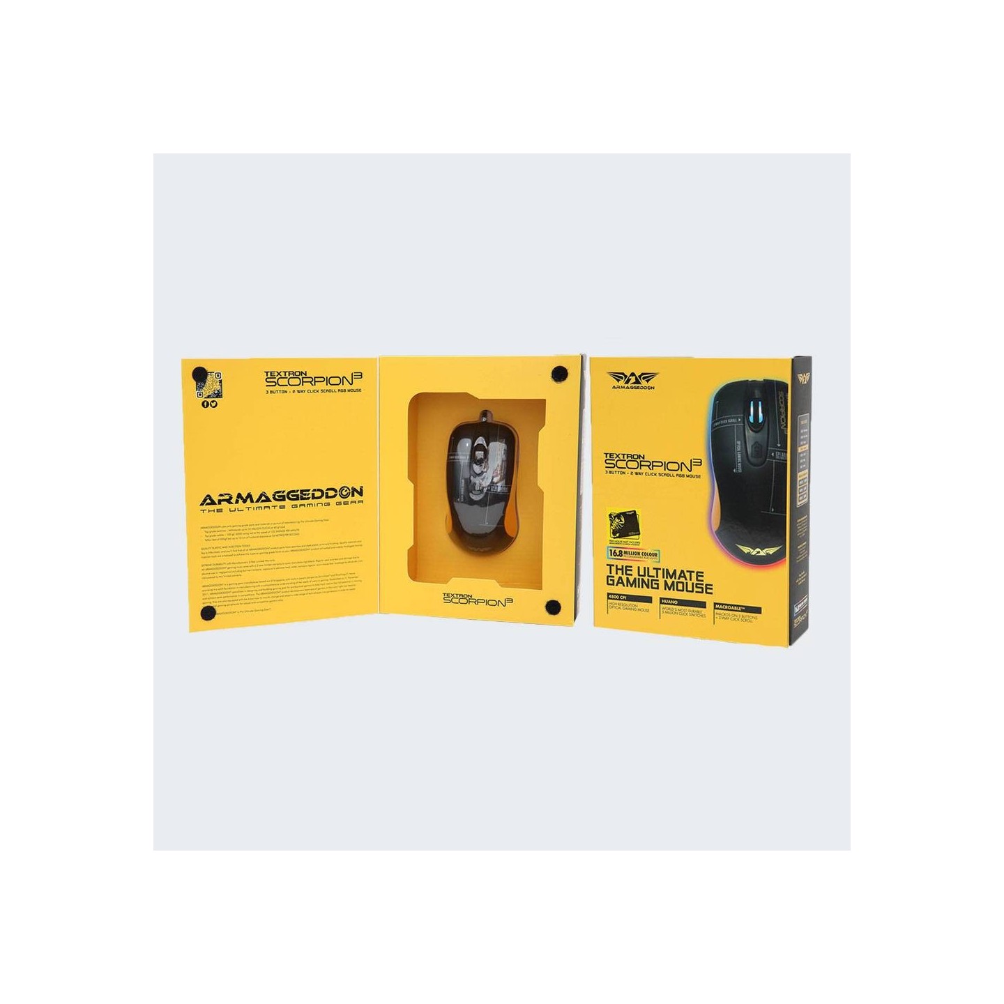 Armaggeddon Scorpion 3 Pro-Gaming Mouse - 4800 CPI - Free Mousepad (Boxed) — Buy in Cyprus with Fast Delivery
