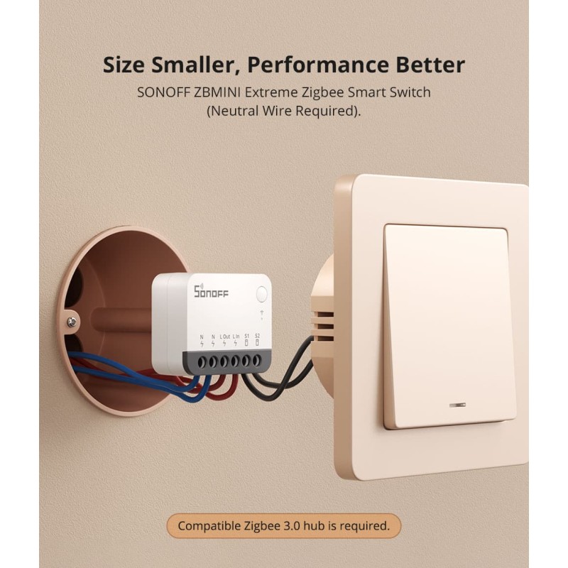 Buy SONOFF Zigbee Smart Switch - ZBMINIR2 - SONOFF Zigbee Smart Switch in Cyprus, Nicosia, Limassol, Larnaka, Pafos