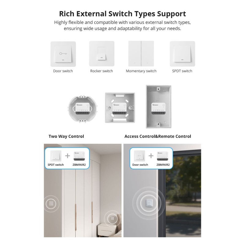 Buy SONOFF Zigbee Smart Switch - ZBMINIR2 - SONOFF Zigbee Smart Switch in Cyprus, Nicosia, Limassol, Larnaka, Pafos