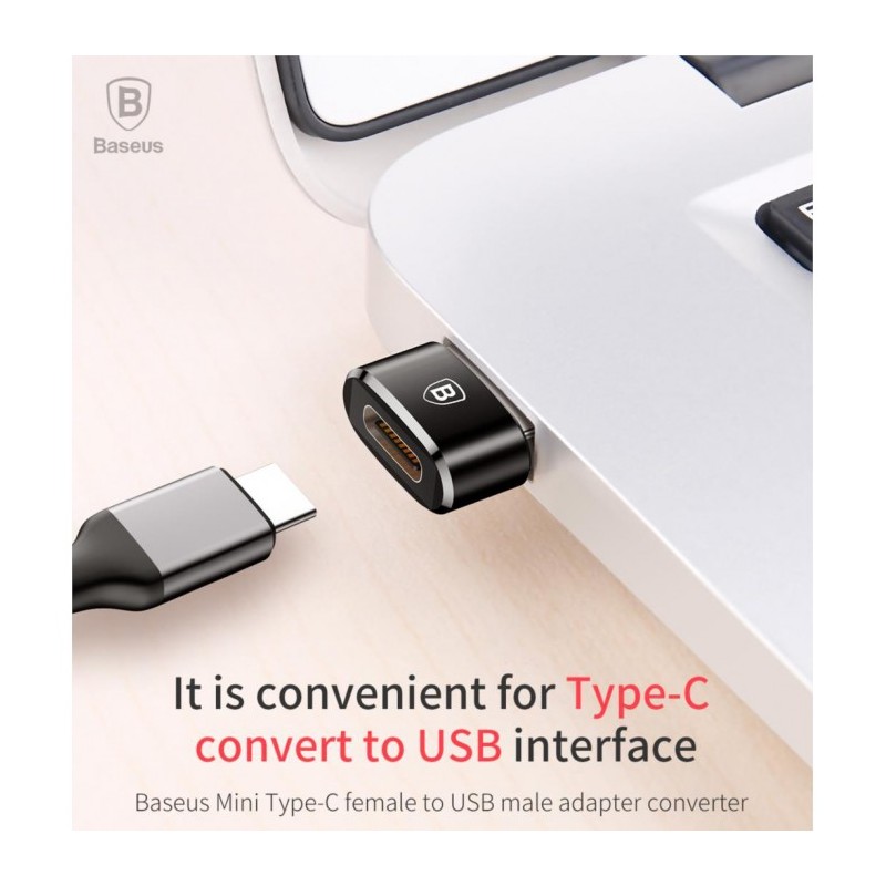 Buy Baseus Adaptor USB-C Female to USB-A Male - USB-C Female to USB-A Male in Cyprus, Nicosia, Limassol, Larnaka, Pafos