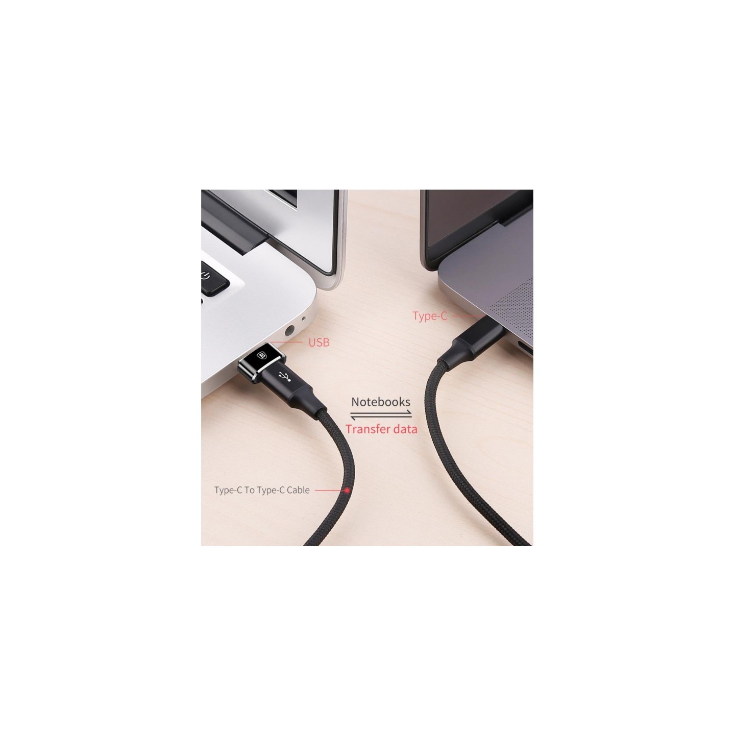 Baseus Adaptor USB-C Female to USB-A Male - USB-C Female to USB-A Male — Buy in Cyprus with Fast Delivery