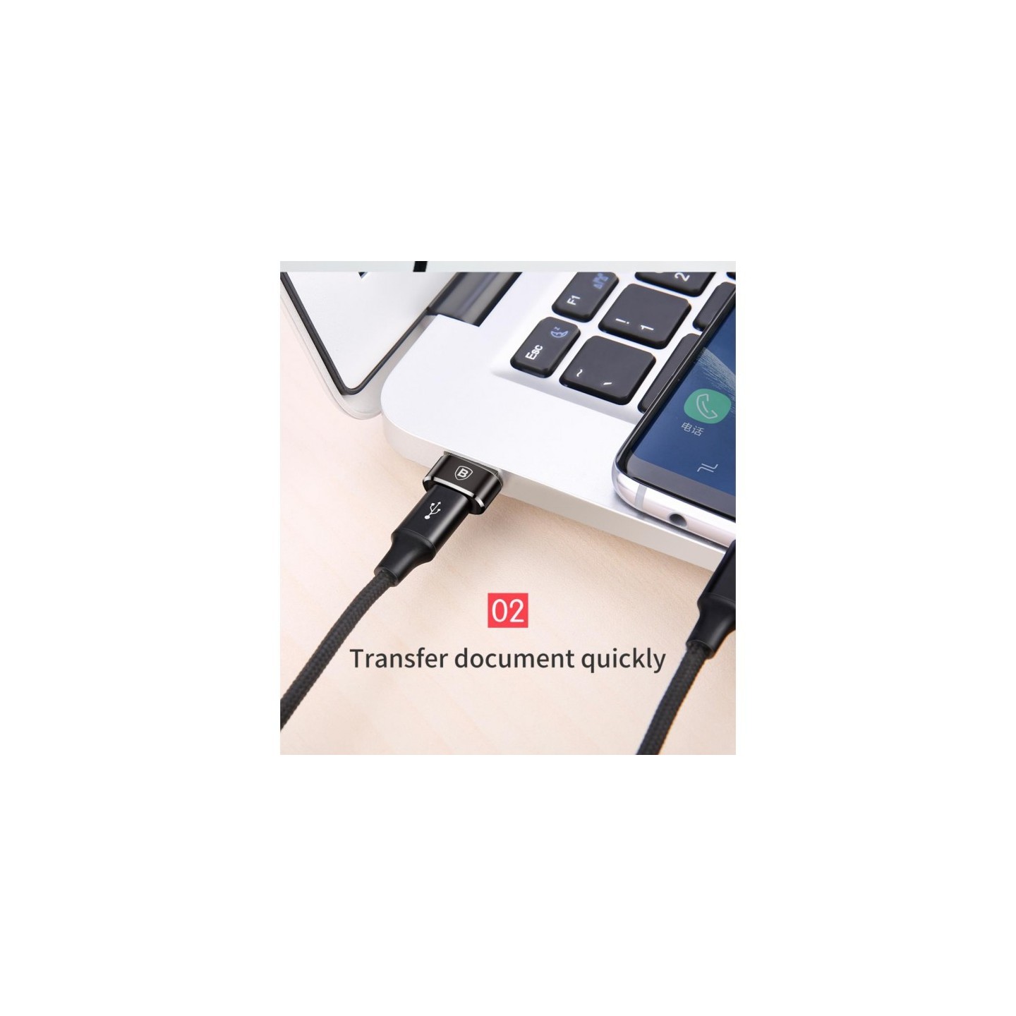 Baseus Adaptor USB-C Female to USB-A Male - USB-C Female to USB-A Male — Buy in Cyprus with Fast Delivery