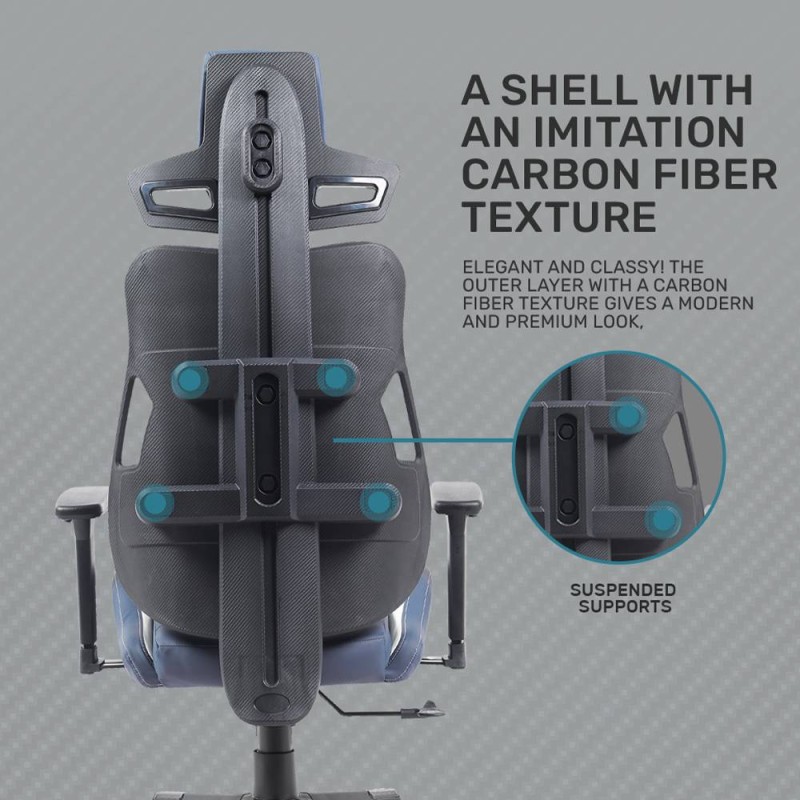 Buy Armaggeddon Gaming Chair - EXO-III - PU Leather Salt Flat in Cyprus, Nicosia, Limassol, Larnaka, Pafos