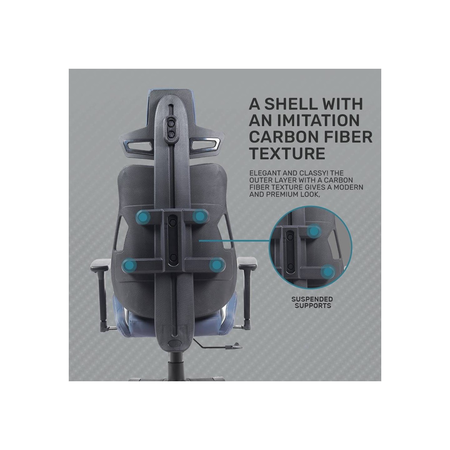 Armaggeddon EXO-III Gaming Chair PU Leather Salt Flat (Boxed) — Buy in Cyprus with Fast Delivery