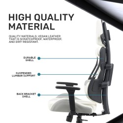 Buy Armaggeddon Gaming Chair - EXO-III - PU Leather Salt Flat in Cyprus, Nicosia, Limassol, Larnaka, Pafos