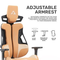 Buy Armaggeddon Gaming Chair - EXO-III - PU Leather Salt Flat in Cyprus, Nicosia, Limassol, Larnaka, Pafos