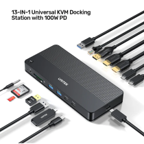 Unitek D1103A KVM Switch USB-C Dual 4K@60Hz – 100W PD | Armenius Store