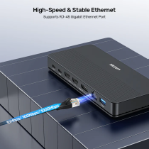 Unitek D1103A KVM Switch USB-C Dual 4K@60Hz – 100W PD | Armenius Store