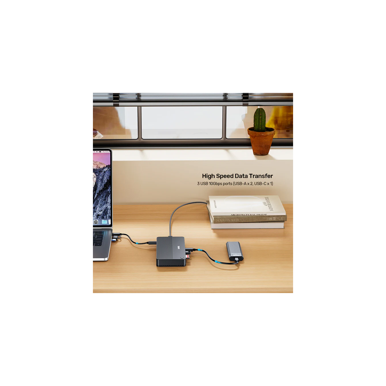 Unitek D1103A KVM Switch USB-C Dual 4K@60Hz – 100W PD | Armenius Store