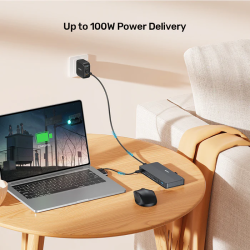 Unitek D1103A KVM Switch USB-C Dual 4K@60Hz HDMI 100W PD DisplayLink — Armenius Store Cyprus