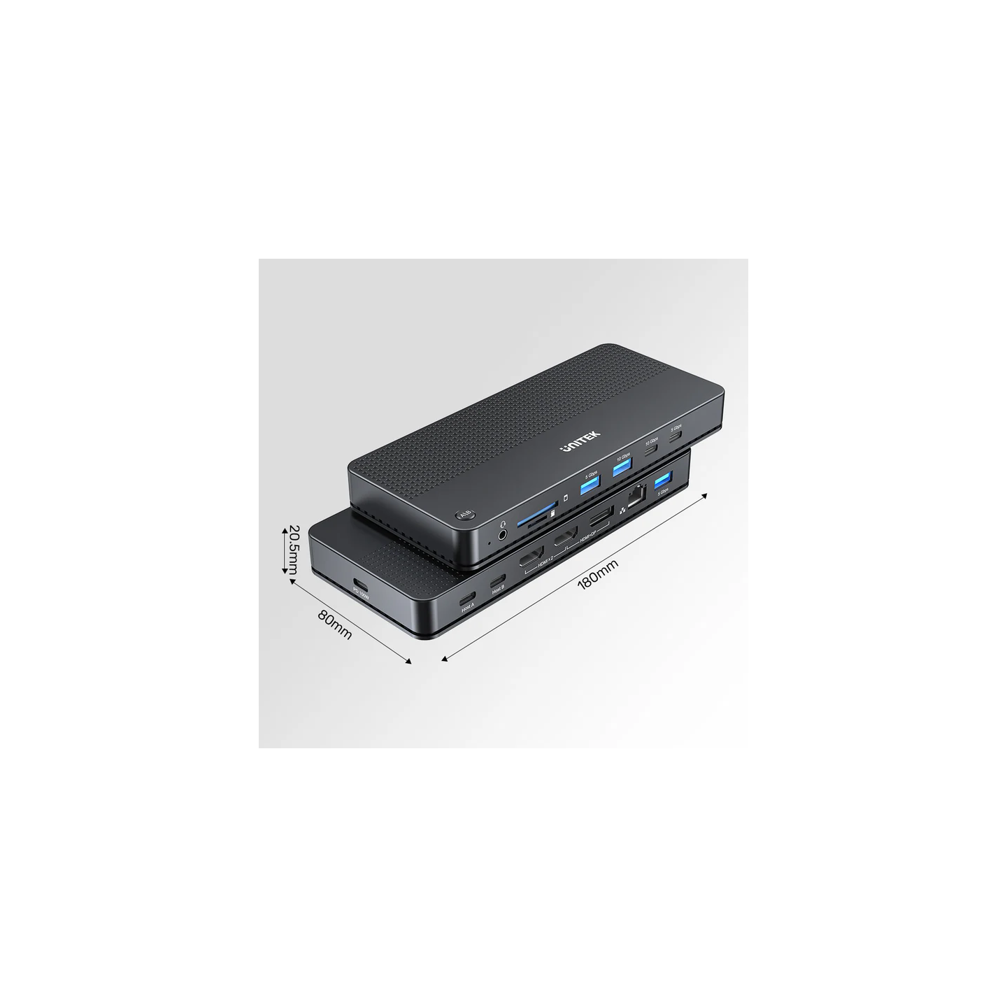 Unitek D1103A KVM Switch USB-C Dual 4K@60Hz HDMI 100W PD DisplayLink — Armenius Store Cyprus
