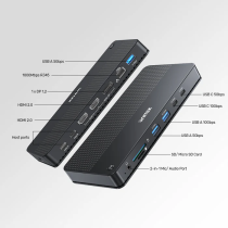 Unitek D1103A KVM Switch USB-C Dual 4K@60Hz – 100W PD | Armenius Store