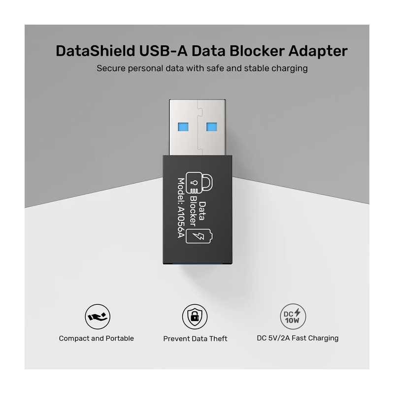 Buy Unitek USB-A Data Blocker - A1056A - 5V2A (2 pack) in Cyprus, Nicosia, Limassol, Larnaka, Pafos