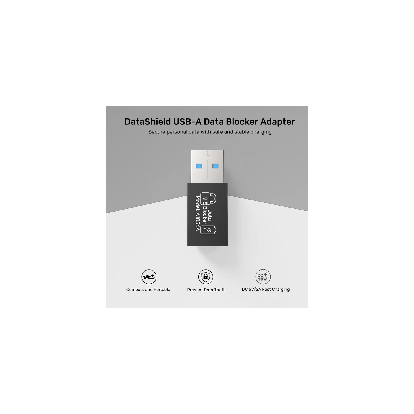 Unitek USB-A Data Blocker - A1056A - 5V2A (2 pack) — Buy in Cyprus with Fast Delivery