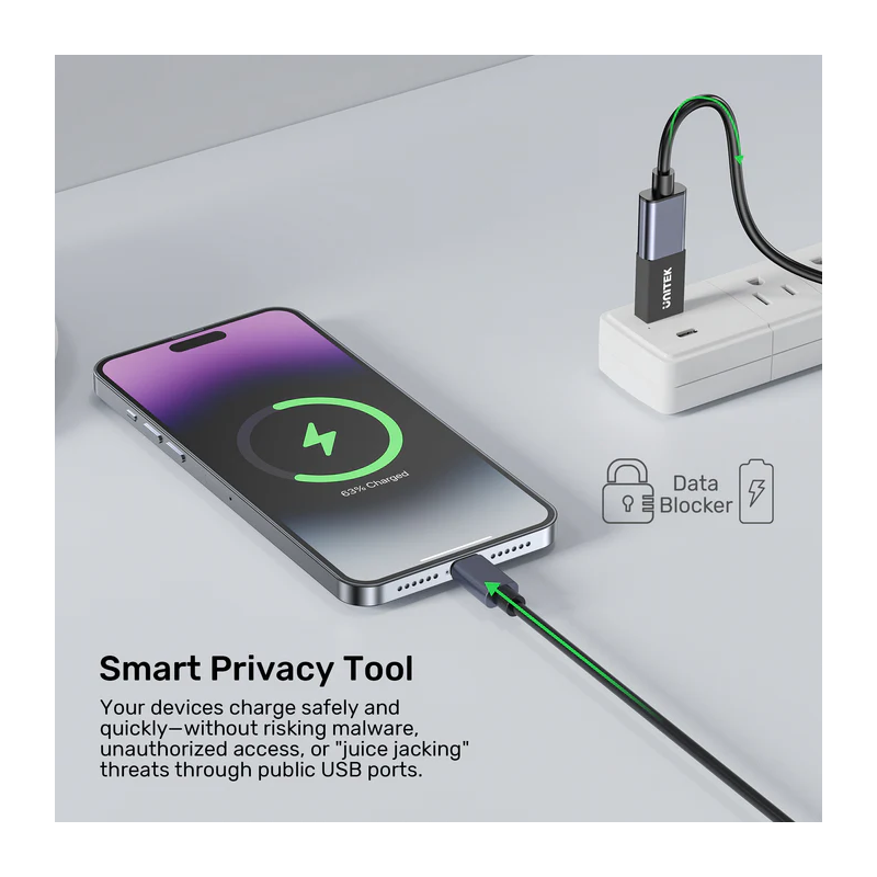 Buy Unitek USB-A Data Blocker - A1056A - 5V2A (2 pack) in Cyprus, Nicosia, Limassol, Larnaka, Pafos