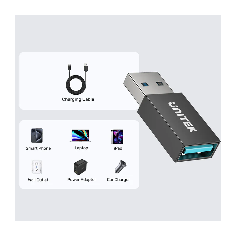 Buy Unitek USB-A Data Blocker - A1056A - 5V2A (2 pack) in Cyprus, Nicosia, Limassol, Larnaka, Pafos