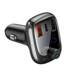 Buy Baseus Car FM Transmitter-Charger 36W USB BT SD - S13 - Car FM Transmitter-C... in Cyprus, Nicosia, Limassol, Larnaka, Pafos
