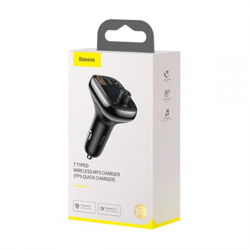 Buy Baseus Car FM Transmitter-Charger 36W USB BT SD - S13 - Car FM Transmitter-C... in Cyprus, Nicosia, Limassol, Larnaka, Pafos