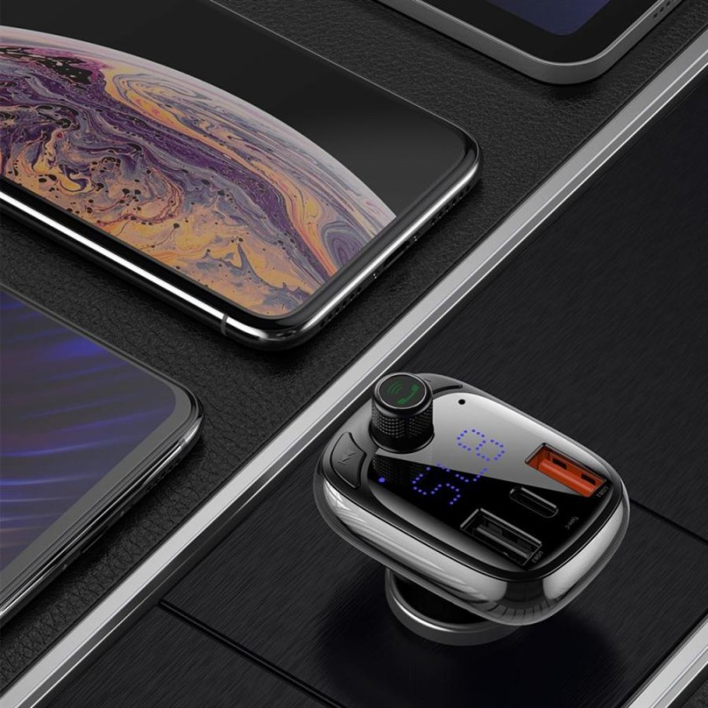 Buy Baseus Car FM Transmitter-Charger 36W USB BT SD - S13 - Car FM Transmitter-C... in Cyprus, Nicosia, Limassol, Larnaka, Pafos