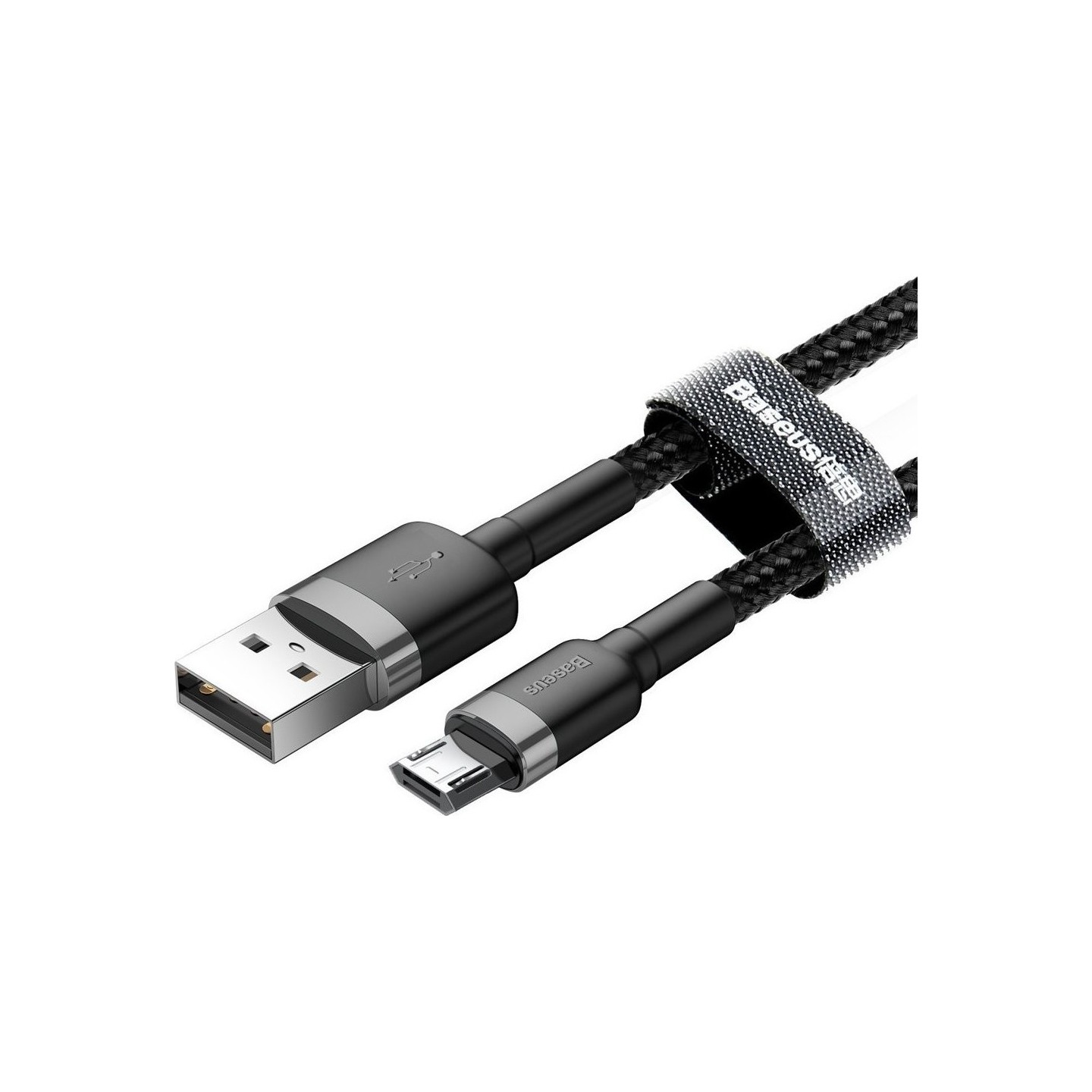 Baseus Cafule CAMKLF-AG1 MicroUSB to USB-A Braided 0.5m Black-Grey (Retail) — Buy in Cyprus with Fast Delivery