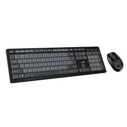Buy Genius Keyboard-Mouse Set - KM-8200 - Wireless Dual Colour English in Cyprus, Nicosia, Limassol, Larnaka, Pafos
