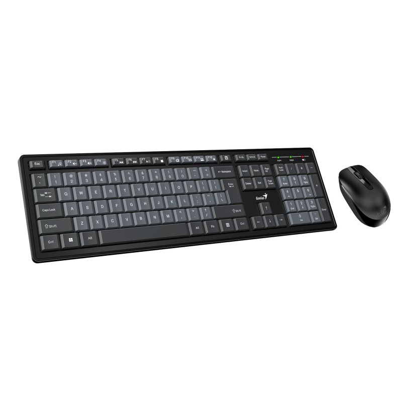 Buy Genius Keyboard-Mouse Set - KM-8200 - Wireless Dual Colour English in Cyprus, Nicosia, Limassol, Larnaka, Pafos