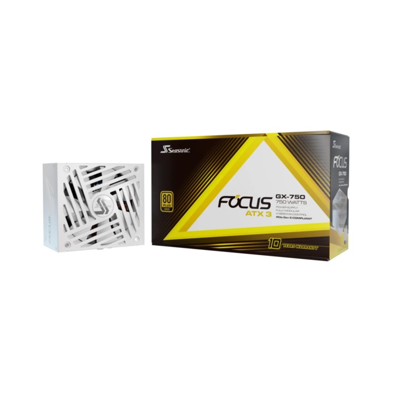 Buy Seasonic Focus GX-750 - FOCUS-GX-750-V4-WHITE - 750W ATX 3.1, 80+ Gold, Full... in Cyprus, Nicosia, Limassol, Larnaka, Pafos