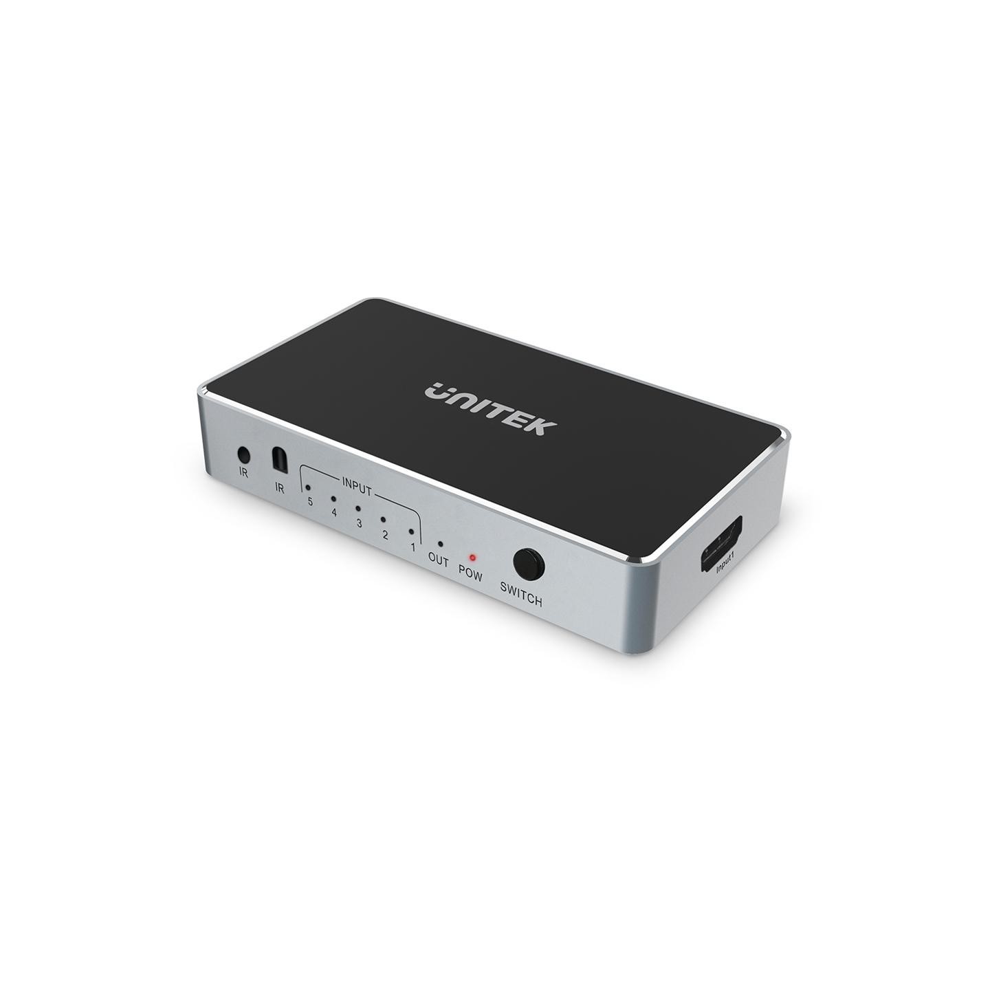 Unitek HDMI Switch - V1110A - 4K HDMI Switch 5in-1out — Buy in Cyprus with Fast Delivery