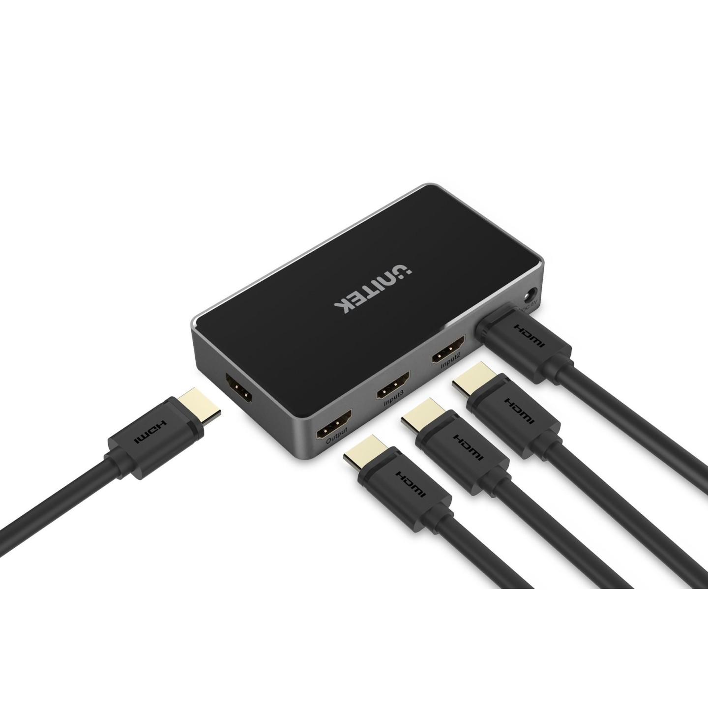 Unitek HDMI Switch - V1110A - 4K HDMI Switch 5in-1out — Buy in Cyprus with Fast Delivery
