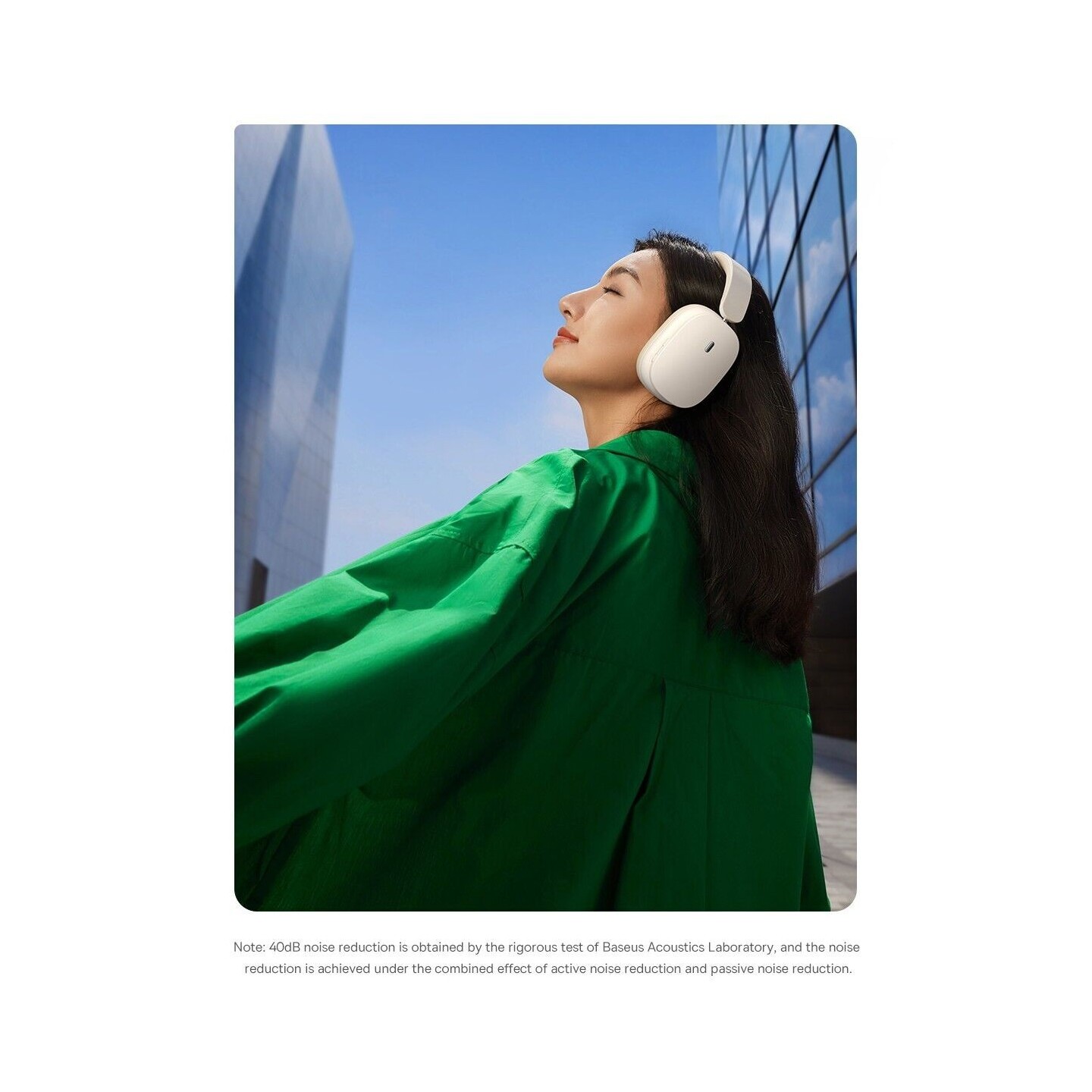 Baseus Bowie - H1 - Noise Cancelling Wireless Headphones White — Buy in Cyprus with Fast Delivery