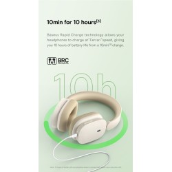 Buy Baseus Bowie - H1 - Noise Cancelling Wireless Headphones White in Cyprus, Nicosia, Limassol, Larnaka, Pafos