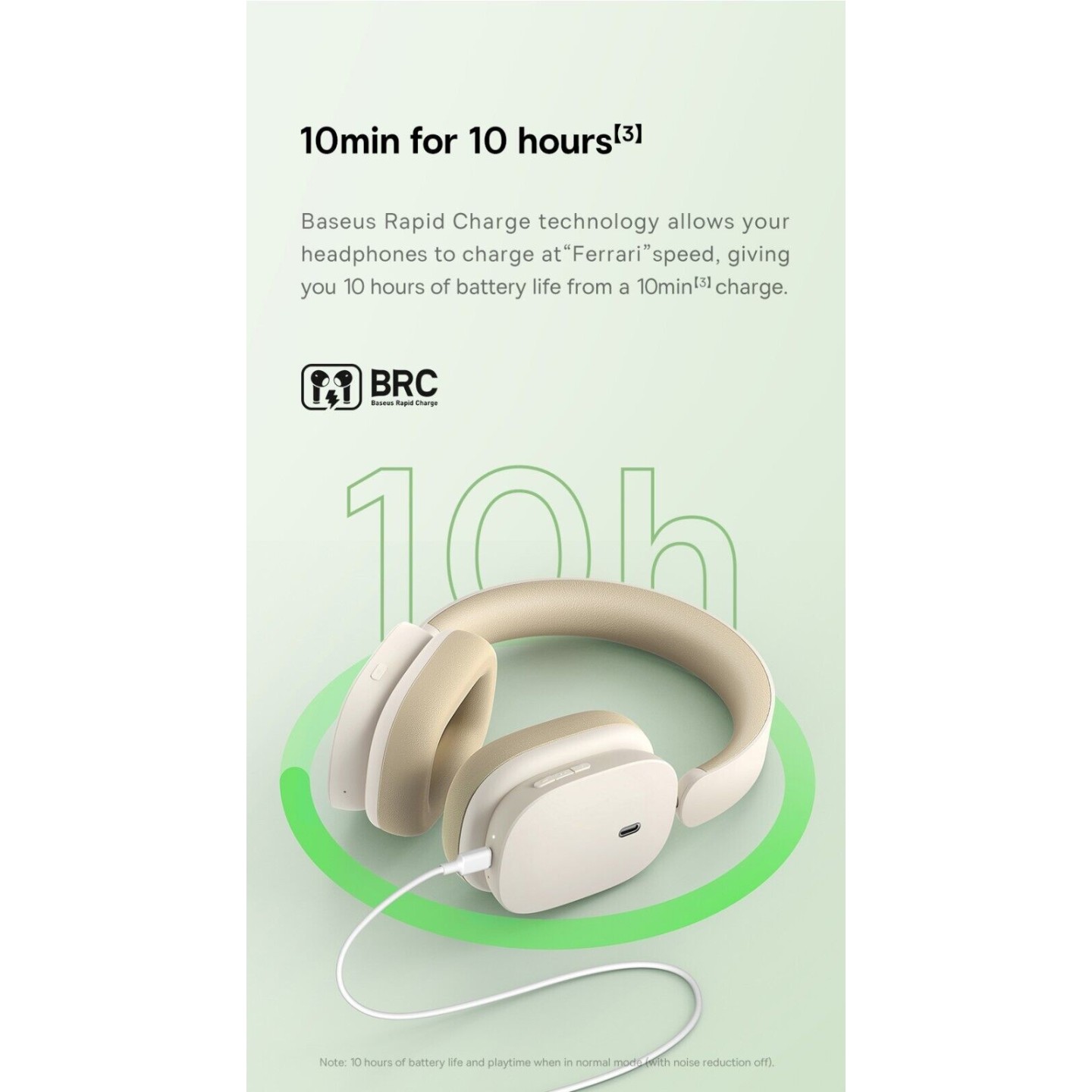 Baseus Bowie - H1 - Noise Cancelling Wireless Headphones White — Buy in Cyprus with Fast Delivery