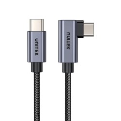 Unitek C14123BK-1M USB-C 100W PD L-Shape 1m Cable (Retail) — Buy in Cyprus with Fast Delivery