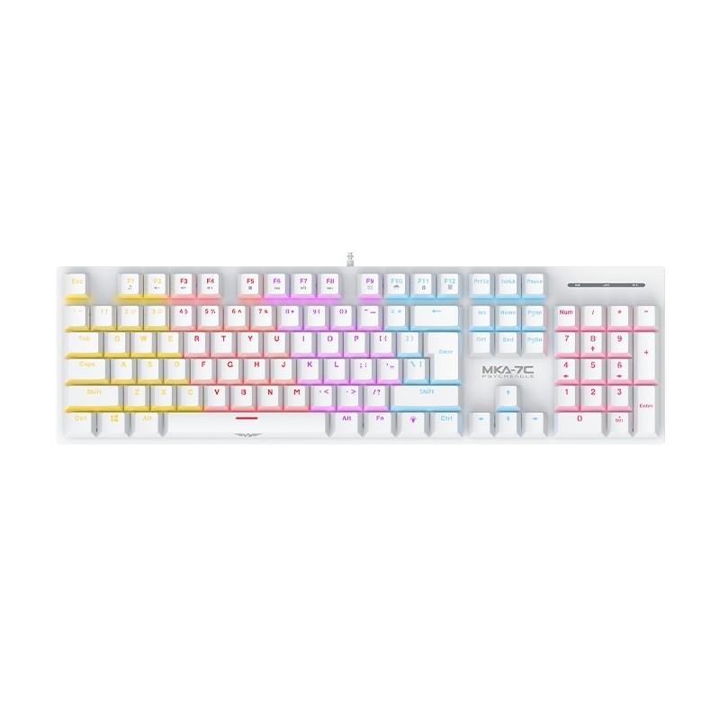 Armaggeddon MKA-7C White Mechanical Gaming Keyboard 104 Linear Red Keys (Boxed) — Buy in Cyprus with Fast Delivery