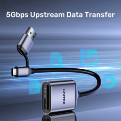 Buy Unitek Card Reader - R1018E - Super Fast Card Reader Up to 312mb s USB-A C S... in Cyprus, Nicosia, Limassol, Larnaka, Pafos