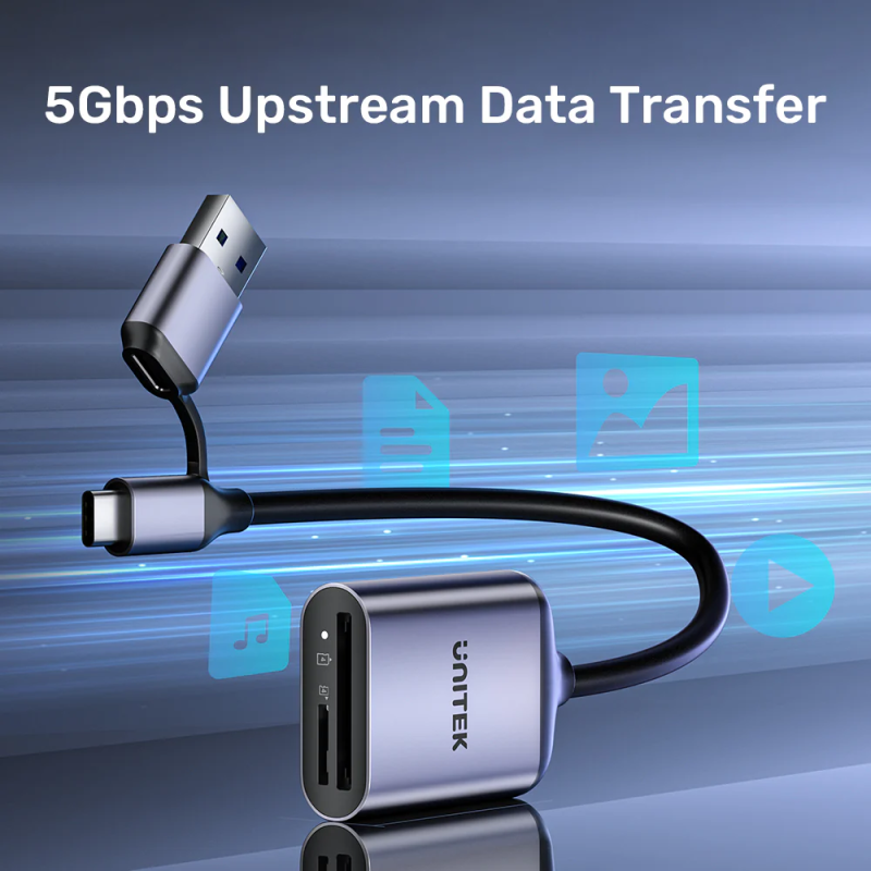 Buy Unitek Card Reader - R1018E - Super Fast Card Reader Up to 312mb s USB-A C S... in Cyprus, Nicosia, Limassol, Larnaka, Pafos