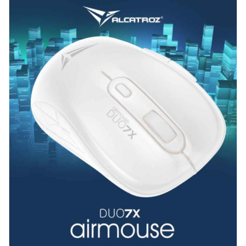 Buy Alcatroz Airmouse Duo - 7X - Wireless BT Mouse White in Cyprus, Nicosia, Limassol, Larnaka, Pafos