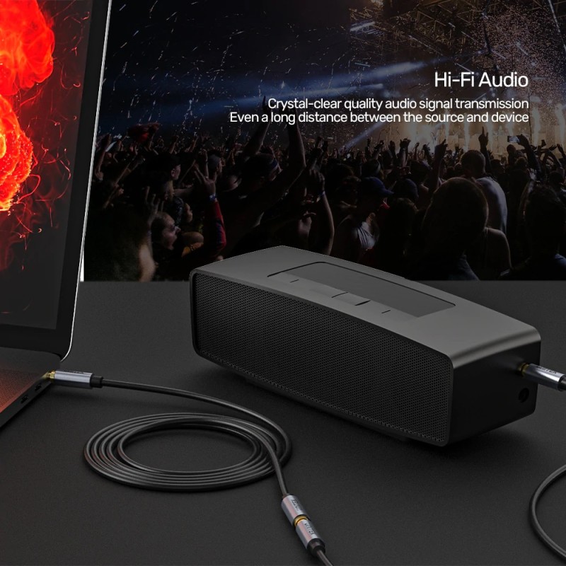 Buy Unitek Audio Extension Cable - Y-C932ABK - 3.5mm M-F, 1.0m in Cyprus, Nicosia, Limassol, Larnaka, Pafos