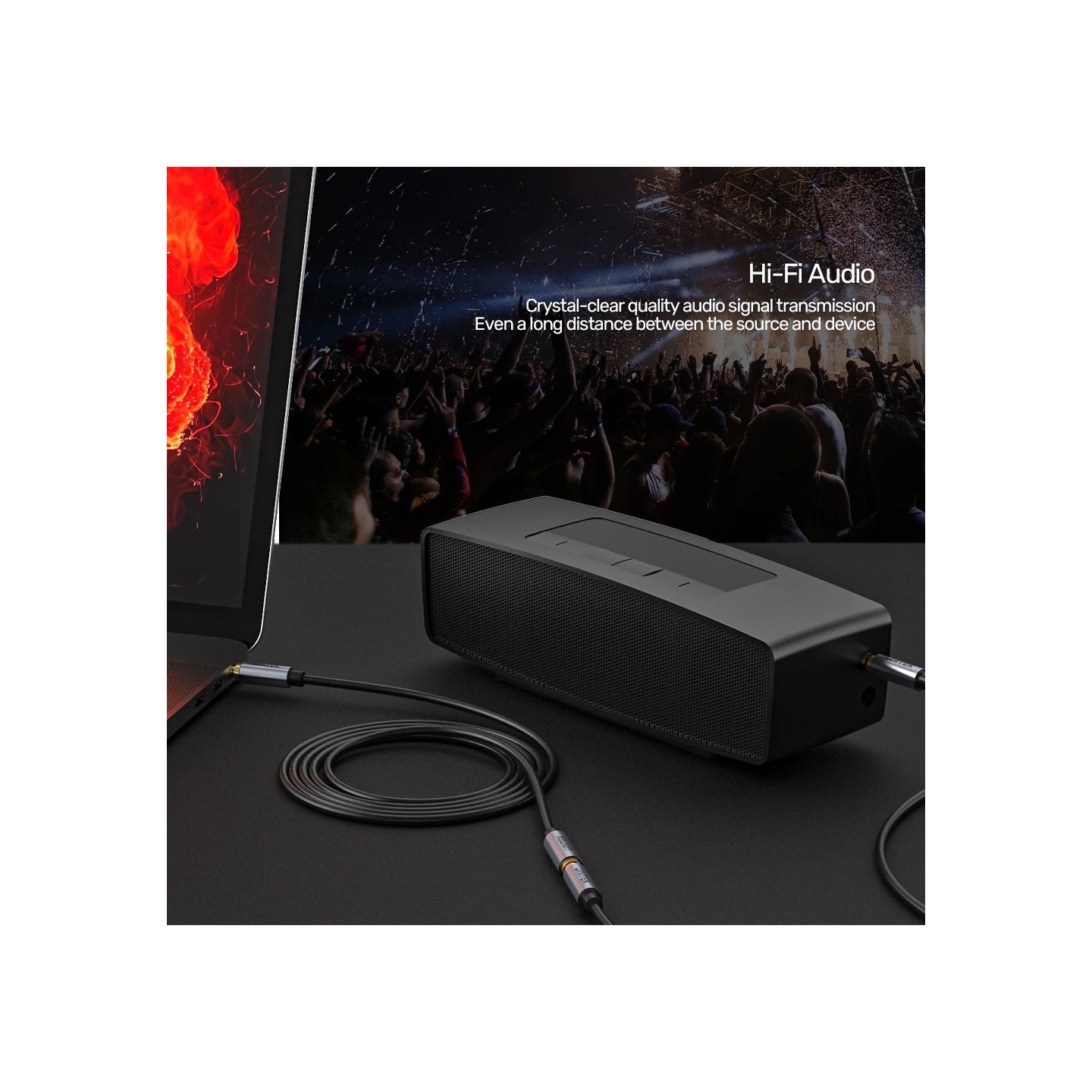 Unitek Audio Extension Cable - Y-C932ABK - 3.5mm M-F, 1.0m — Buy in Cyprus with Fast Delivery