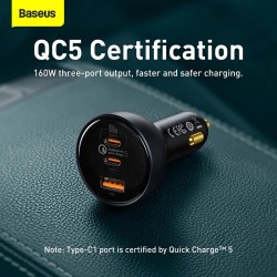 Buy Baseus Car Charger - 160W Qualcomm Quick Charge 5 in Cyprus, Nicosia, Limassol, Larnaka, Pafos