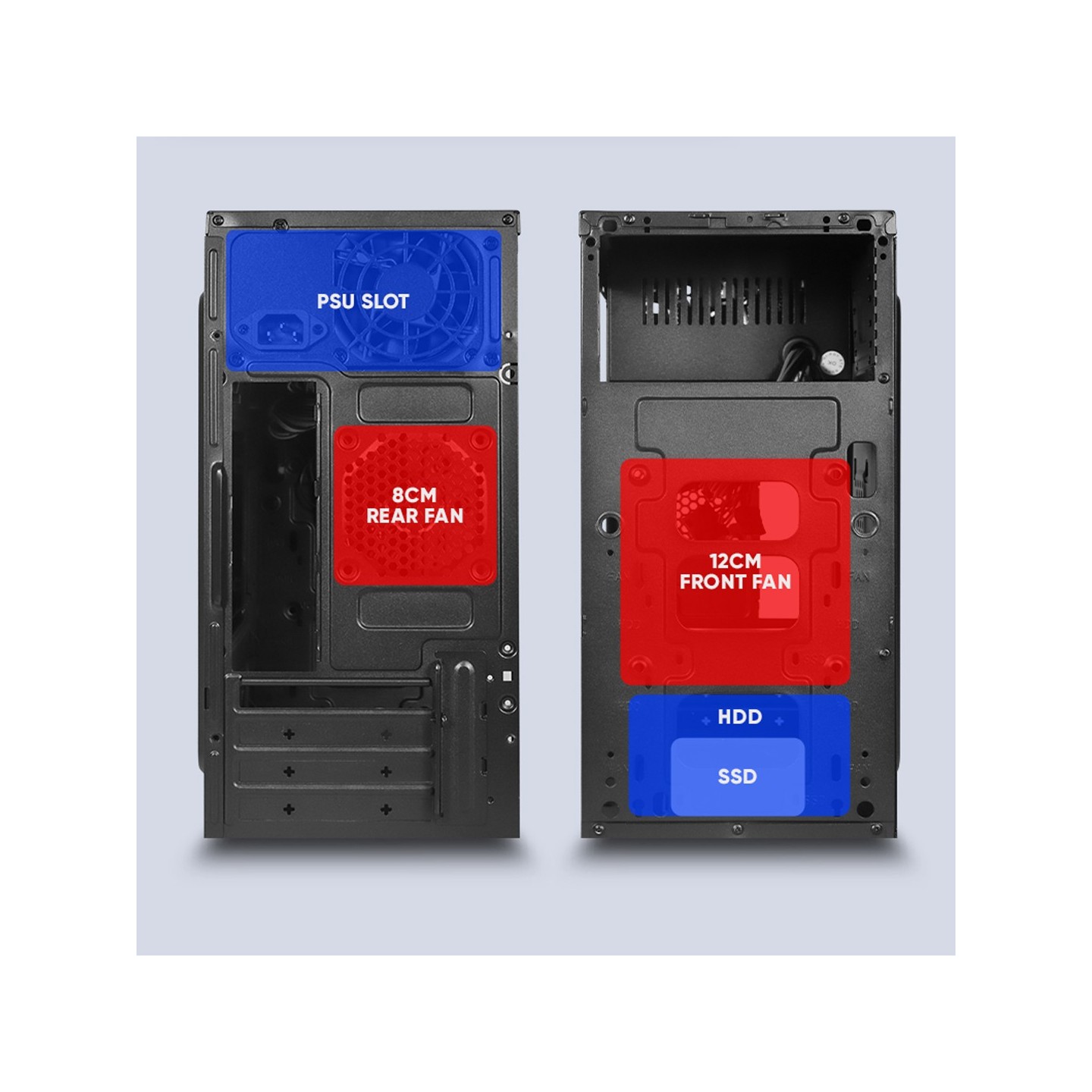 Alcatroz Futura Millenia M200 Micro-ATX Case w/ 235W PSU (Boxed) — Buy in Cyprus with Fast Delivery