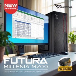 Alcatroz Futura Millenia M200 Micro-ATX Case w/ 235W PSU (Boxed) — Buy in Cyprus with Fast Delivery