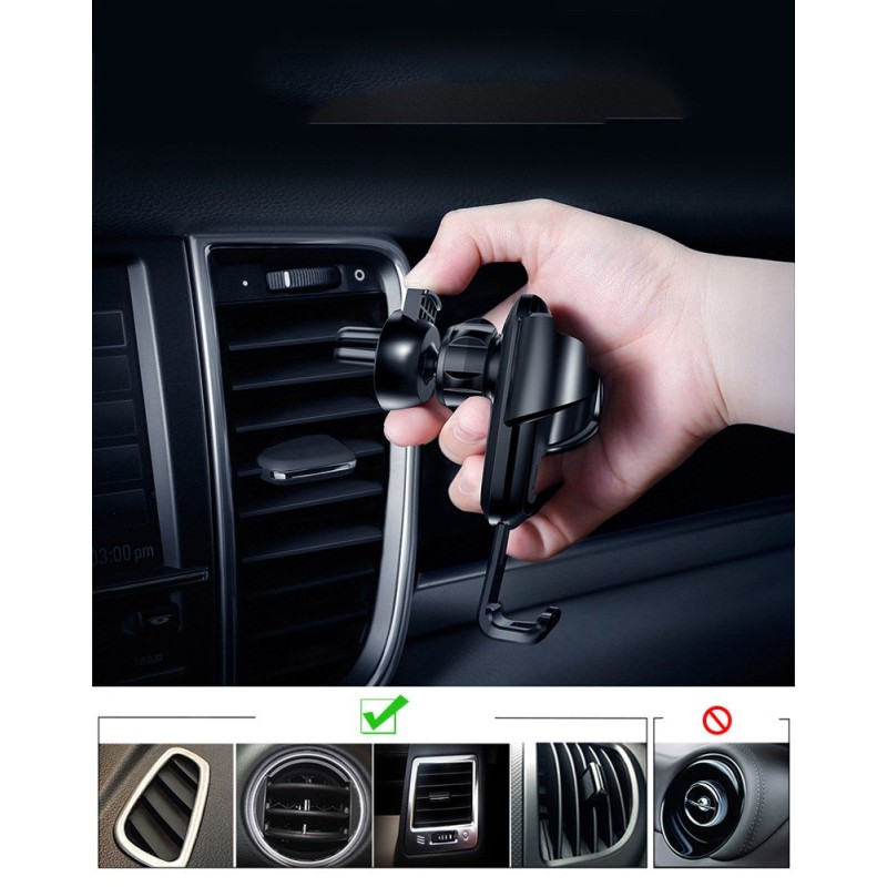 Buy Baseus Gravity Car Mount AirVent Black - SUYL-01 - AirVent Black in Cyprus, Nicosia, Limassol, Larnaka, Pafos