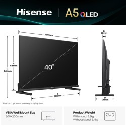 Buy Hisense TV - 40A5Q - 40'' Full HD Smart QLED TV in Cyprus, Nicosia, Limassol, Larnaka, Pafos