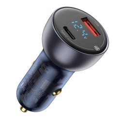Buy Baseus Digital Display Dual USB Car Charger 63W - Digital Display, Dual USB,... in Cyprus, Nicosia, Limassol, Larnaka, Pafos