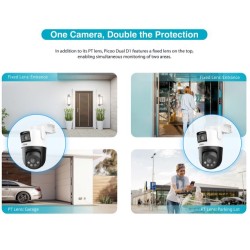 Buy Dahua IP - P5D-5F-PV - 5.0MP Wifi PT Dome Dual Illumination Dual Lens in Cyprus, Nicosia, Limassol, Larnaka, Pafos