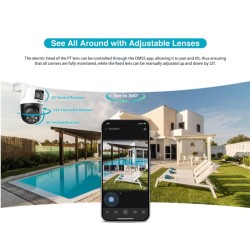 Buy Dahua IP - P5D-5F-PV - 5.0MP Wifi PT Dome Dual Illumination Dual Lens in Cyprus, Nicosia, Limassol, Larnaka, Pafos