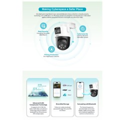 Buy Dahua IP - P5D-5F-PV - 5.0MP Wifi PT Dome Dual Illumination Dual Lens in Cyprus, Nicosia, Limassol, Larnaka, Pafos